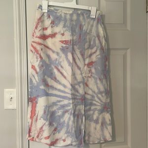 Midi Tie Dye skirt NWOT